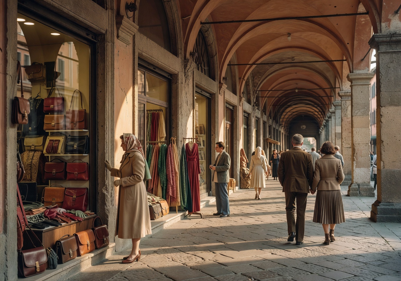 Bologna portici vintage shopping