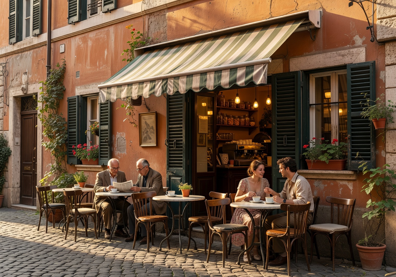 Café vintage Trastevere Roma