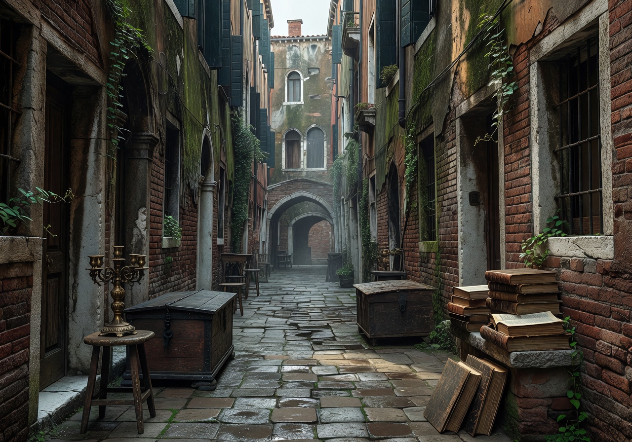 Calli nascoste Venezia antiquariato