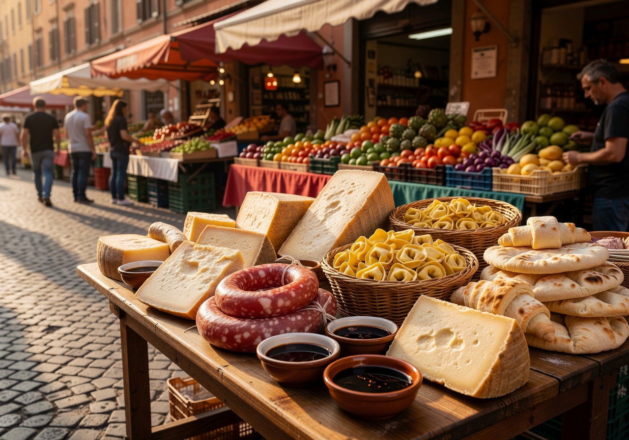 Cibo locale vicino mercato Bologna