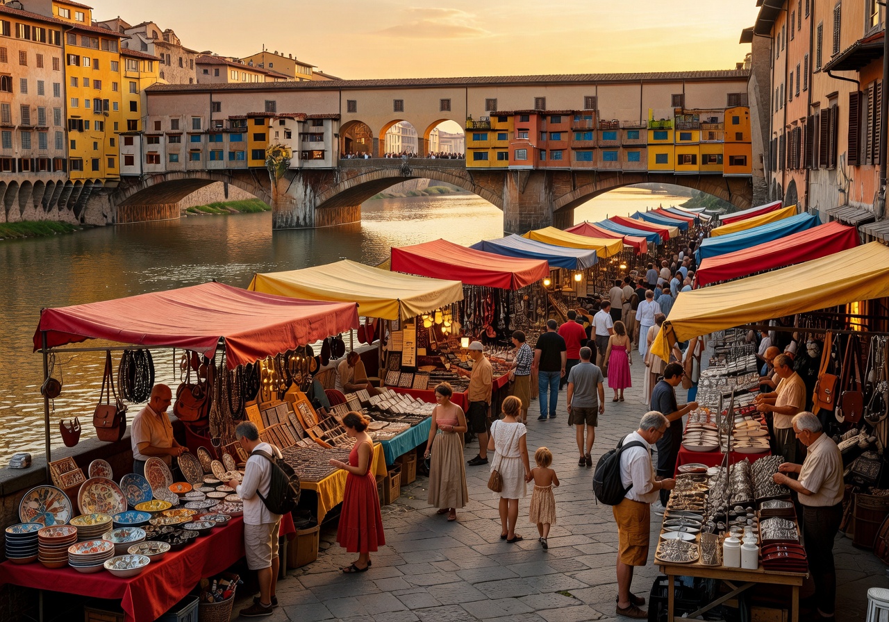 Firenze Ponte Vecchio e mercati