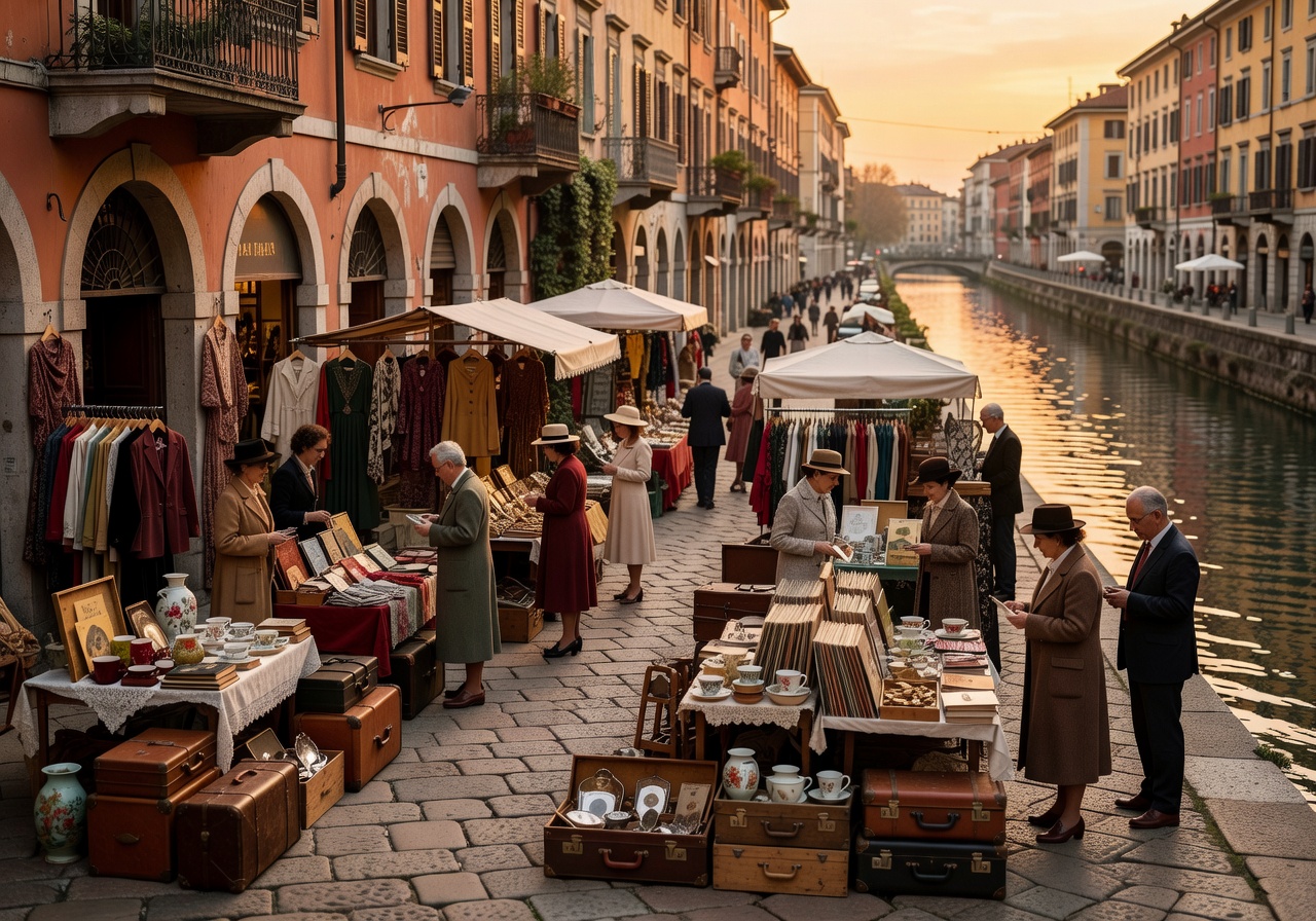 Milano Navigli shopping vintage