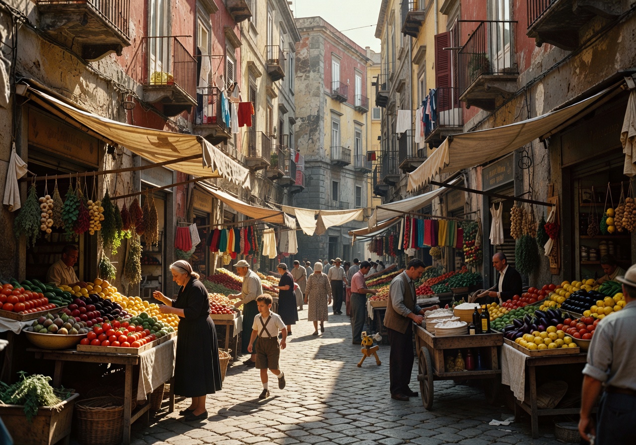 Napoli vicoli e mercato vintage
