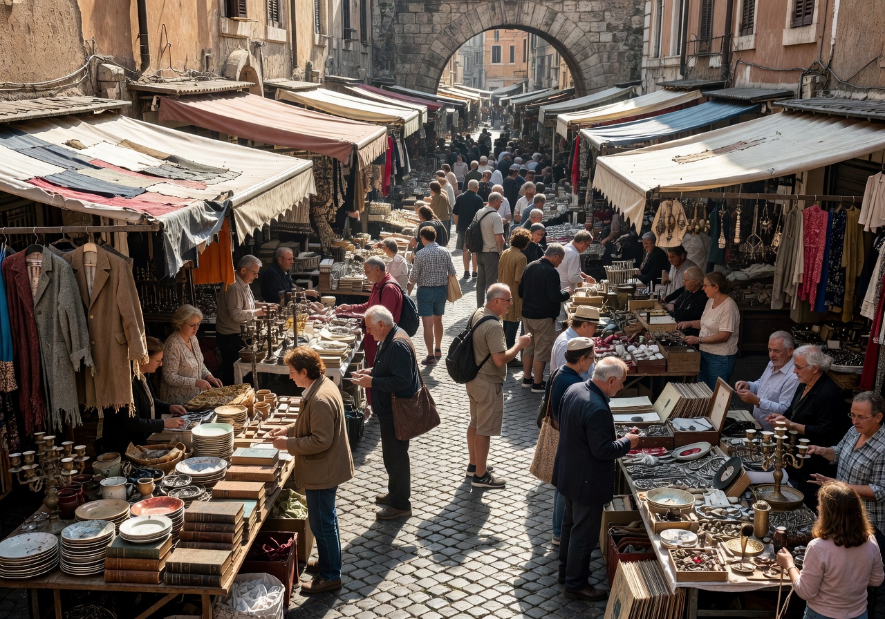 Porta Portese Roma mercato delle pulci