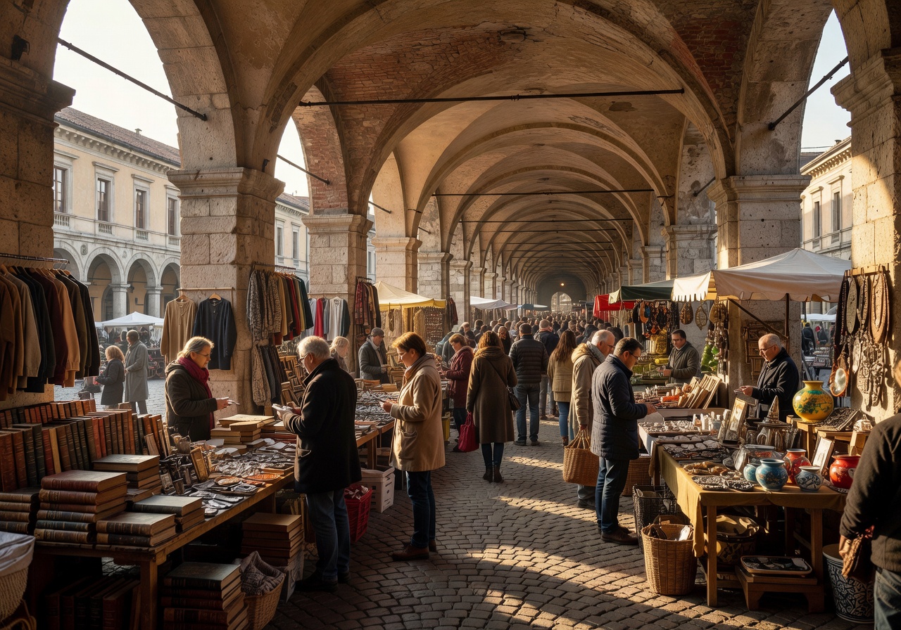 Torino portici e mercato Balon