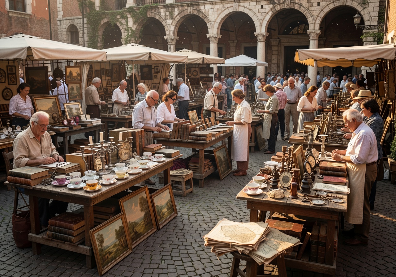 Verona Antiquaria mercato storico